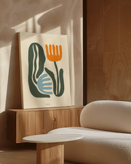 After Hover: Retro Flowers - Minimalistisches Blumen-Paar