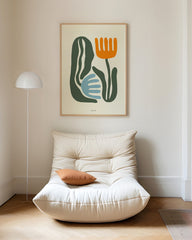 After Hover: Retro Flowers - Minimalistisches Blumen-Paar