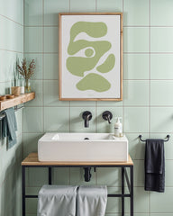 After Hover: Relaxing Greenery - Organische Formen in Hellgrün