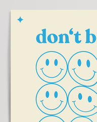 After Hover: Don't be afraid to be different - Smiley Spruchbild