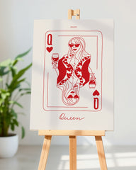 After Hover: Queen - Herzdame mit Weinglas