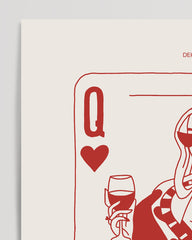 After Hover: Queen - Herzdame mit Weinglas