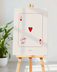 After Hover: Lucky Me - Herz Ass-Spielkarte