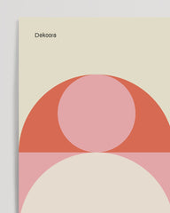 After Hover: Bauhaus Relicts - Halbkreise in Rot und Rosa