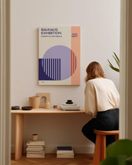 After Hover: Museum Exhibition - Bauhaus Design in Violett