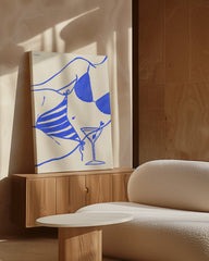 After Hover: Bikini & Martini - Blaue Sommer Illustration