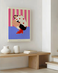 After Hover: Stars and stripes - Outfit mit Cowgirl Stiefeln