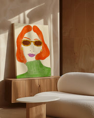 After Hover: Strike a Pose - Mode Illustration mit Sonnenbrille