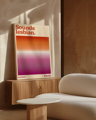 After Hover: Sounds lesbian. I'm in - Lesbische Flagge mit Farbverlauf