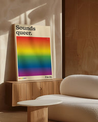 After Hover: Sounds queer. I'm in - Regenbogen Flagge mit Farbverlauf