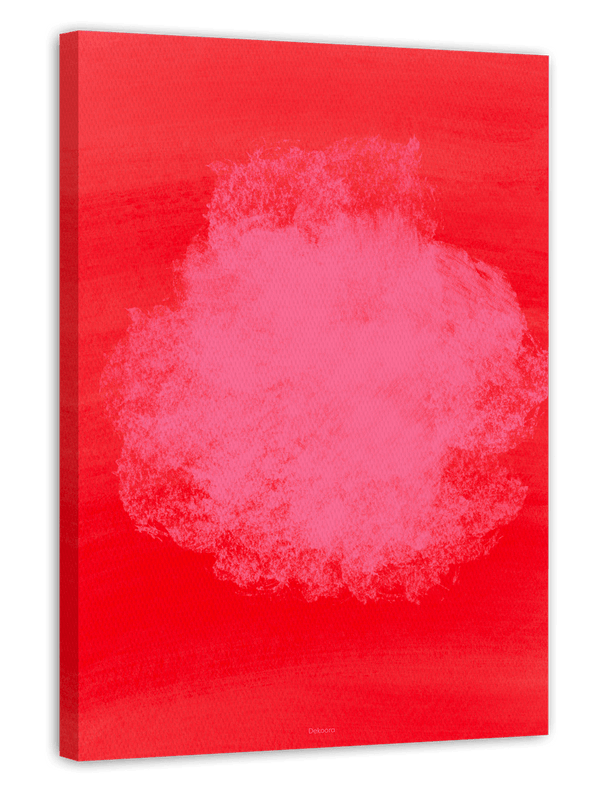 Wolke 7 - Abstrakte Kunst mit rosa Tupfen