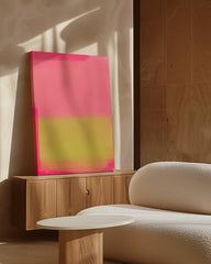 After Hover: Gradient Art - Abstraktes Pink und Gelb