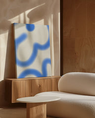 After Hover: Blurry Blue - Abstrakter Kunstdruck