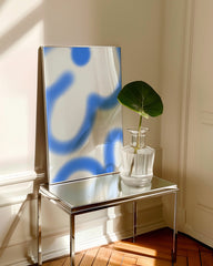 After Hover: Blurry Blue - Abstrakter Kunstdruck