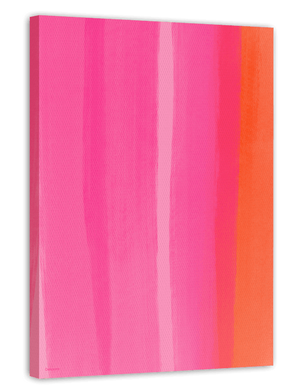 Brushstrokes in Pink und Orange - The Minimal Art