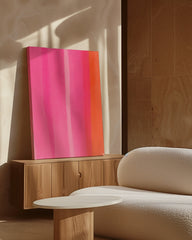 After Hover: Brushstrokes in Pink und Orange - The Minimal Art