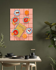 After Hover: Tapas Tablesetting mit Obst und Drinks