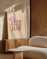 After Hover: Yeeehaw - Western Spruch mit Hut