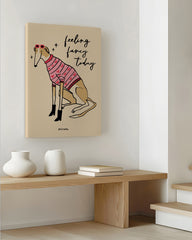 After Hover: Feeling Fancy Today - Dressed-Up Dog