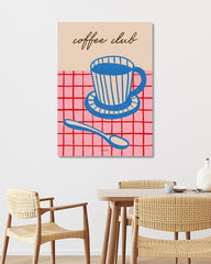 After Hover: Coffee Club - Grafische Kaffeetasse mit Streifen