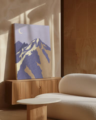 After Hover: Mountain View - Berggipfel mit Mond & Schnee