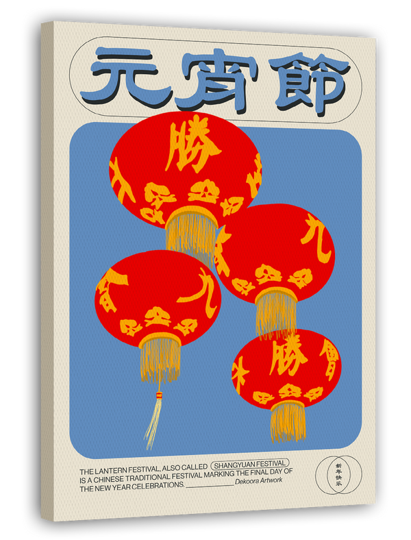 China - Laternen Festival in Blau