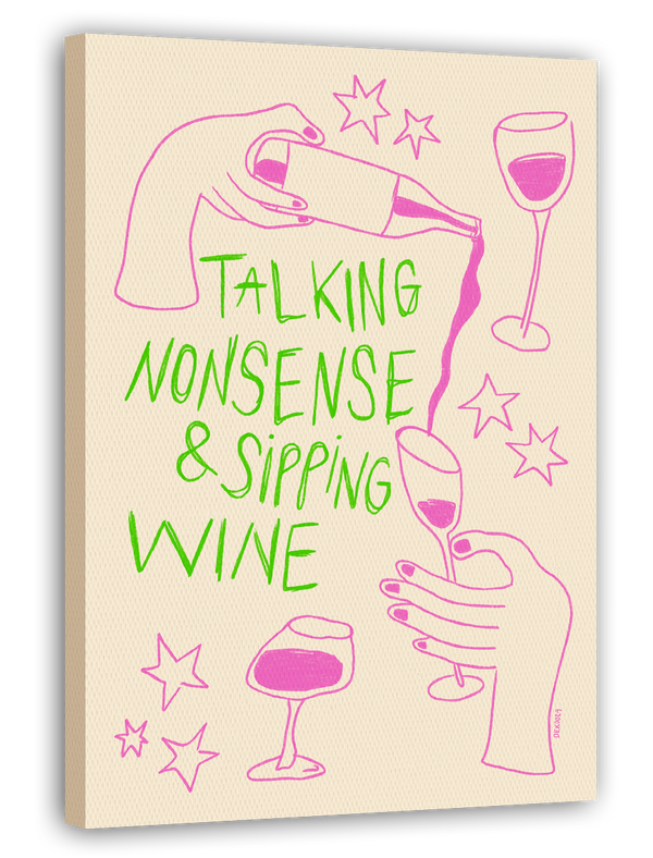 Talking Nonsense and Sipping Wine - in Grün