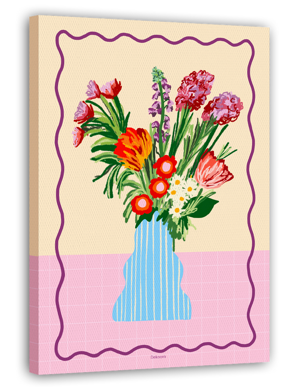 Purple Flowers - Moderner Blumenstrauß