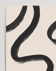 After Hover: Abstract Minimal Art No. 1 - Schwarz-Weiße Linien