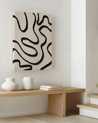 After Hover: Abstract Minimal Art No. 2 - Schwarz-Weiße Linien