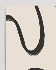 After Hover: Abstract Minimal Art No. 2 - Schwarz-Weiße Linien