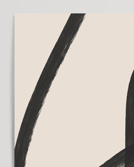 After Hover: Abstract Minimal Art No. 3 - Schwarz-Weiße Linien