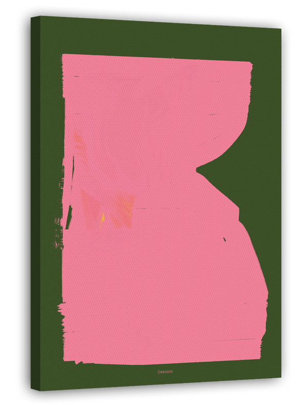 Abstrakte Kunst - Olive Meets Pink No. 1