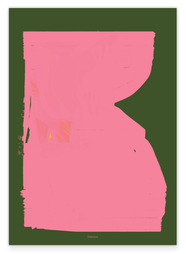 Abstrakte Kunst - Olive Meets Pink No. 1