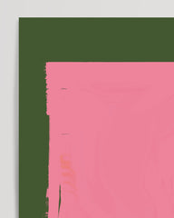 After Hover: Abstrakte Kunst - Olive Meets Pink No. 1