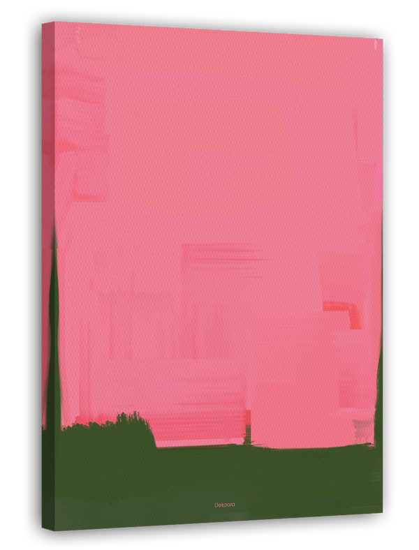 Abstrakte Kunst - Olive Meets Pink No. 3