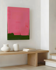 After Hover: Abstrakte Kunst - Olive Meets Pink No. 3