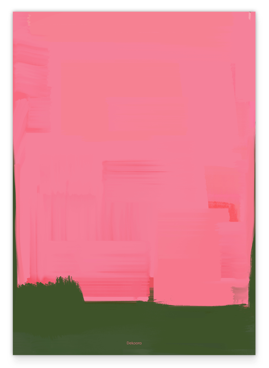 Abstrakte Kunst - Olive Meets Pink No. 3