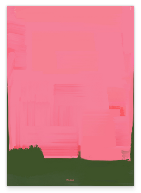 Abstrakte Kunst - Olive Meets Pink No. 3
