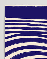 After Hover: Navy Notions No. 2 - Abstrakte Linien in Dunkelblau