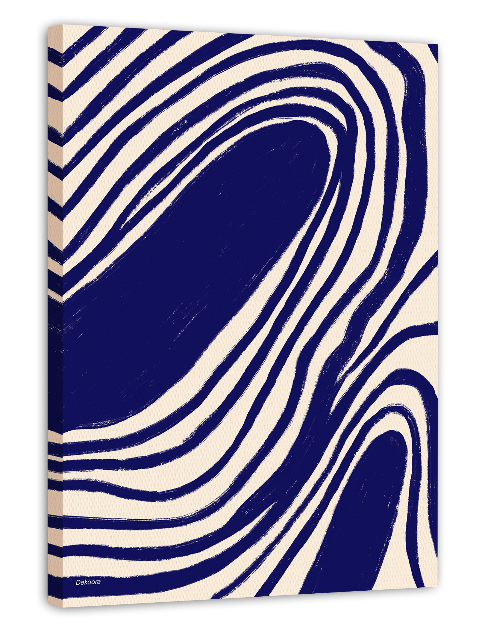 Navy Notions No. 3 - Abstrakte Linien in Dunkelblau