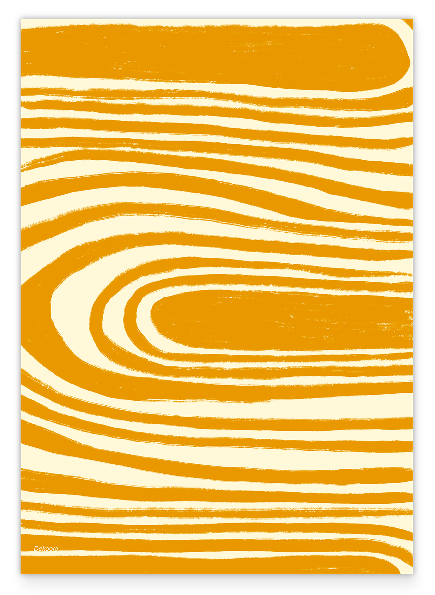 Modern Mustard No. 2 - Abstrakte Kunst in Senfgelb