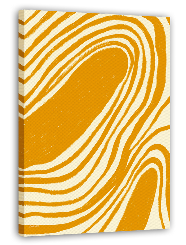 Modern Mustard No. 3 - Abstrakte Kunst in Senfgelb