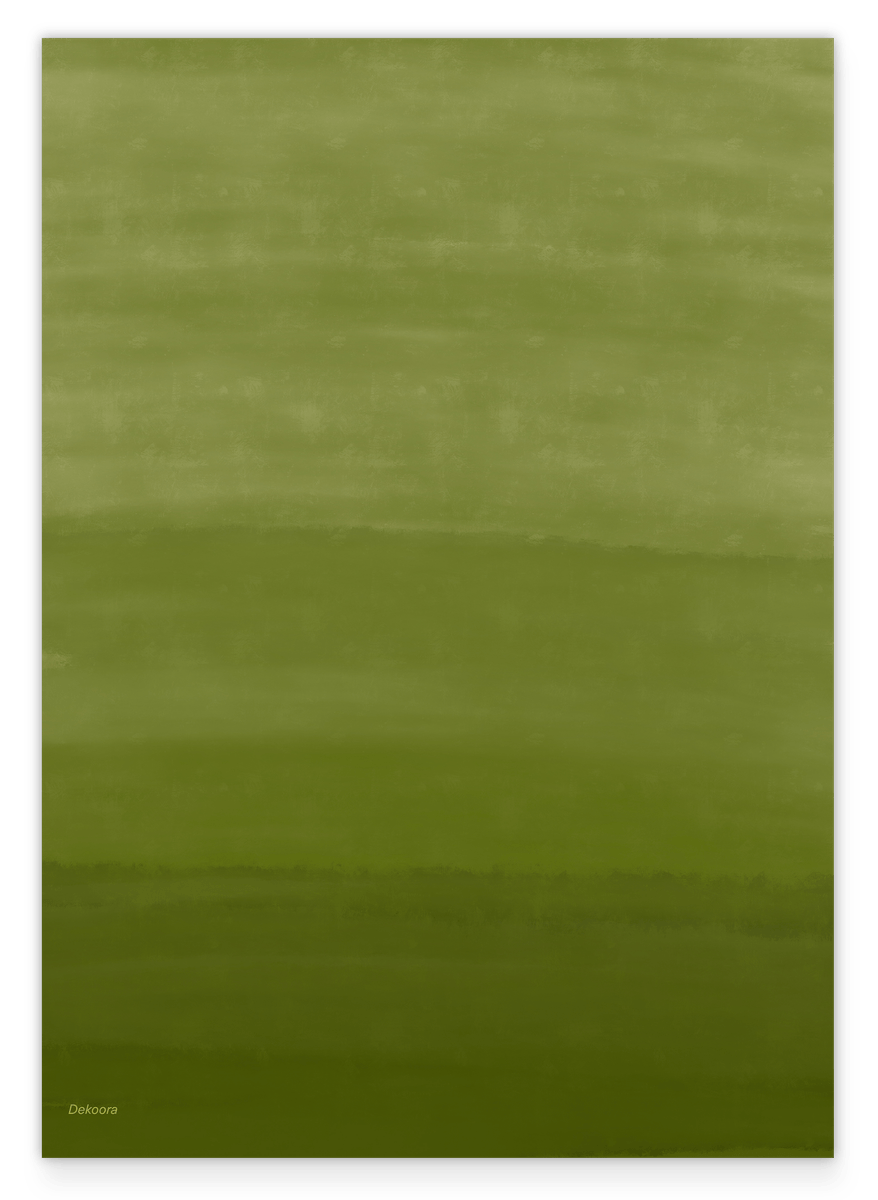 Modern Moss - Malerei in Moosgrün