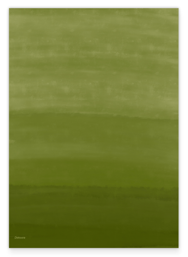 Modern Moss - Malerei in Moosgrün