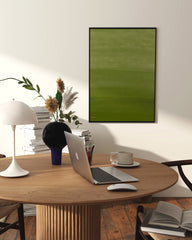 After Hover: Modern Moss - Malerei in Moosgrün