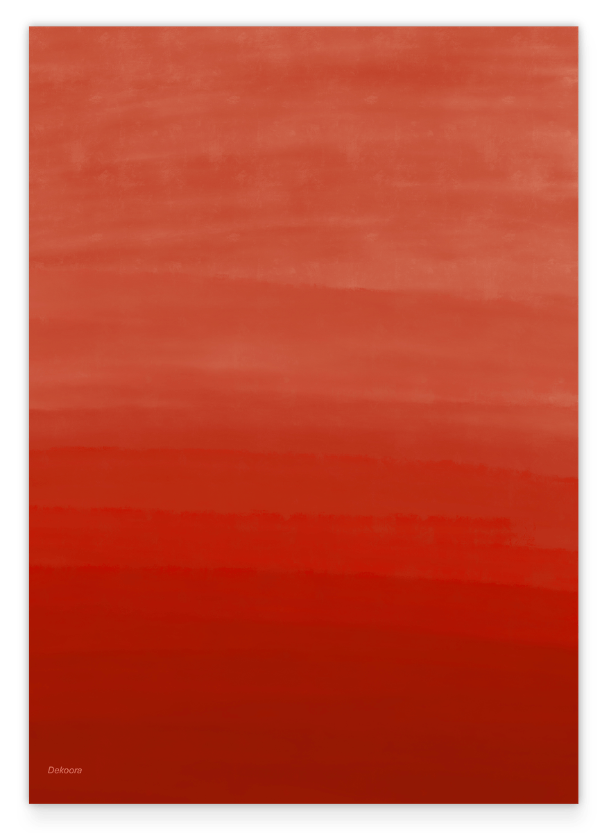 Rich Red - Malerei in Karminrot