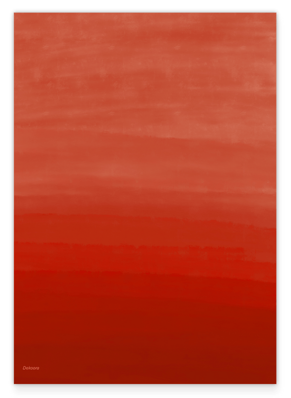 Rich Red - Malerei in Karminrot