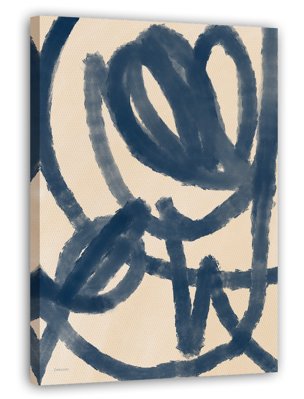 "Indigo Ink" Line Art Kunst