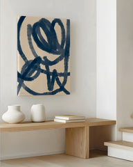 After Hover: "Indigo Ink" Line Art Kunst